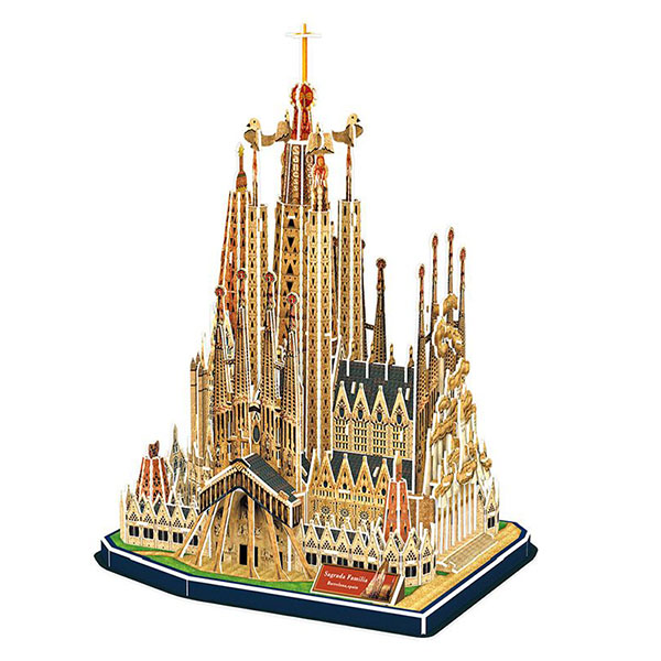 Объемный 3Д пазл - Храм Святого Семейства, Испания, 184 пластиковые детали  